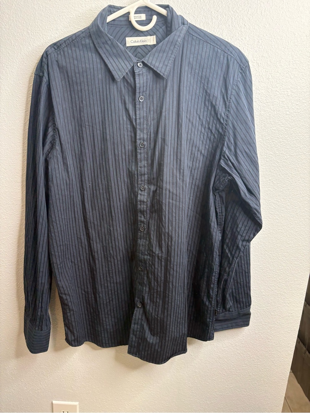 Calvin Klein Large Striped Dress Shirt